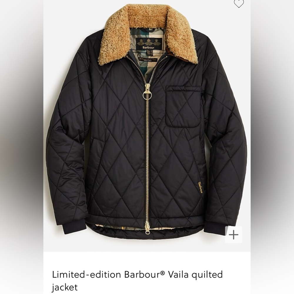 Limited-edition Barbour® Vaila quilted jacket x J.Crew BNWT size 8